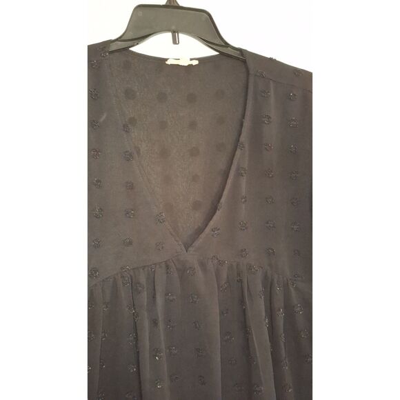 A Chicsoul Women's Top Sheer Black Baby Doll Whimsigoth Plus Sized Fairycore 2X - Picture 2 of 11